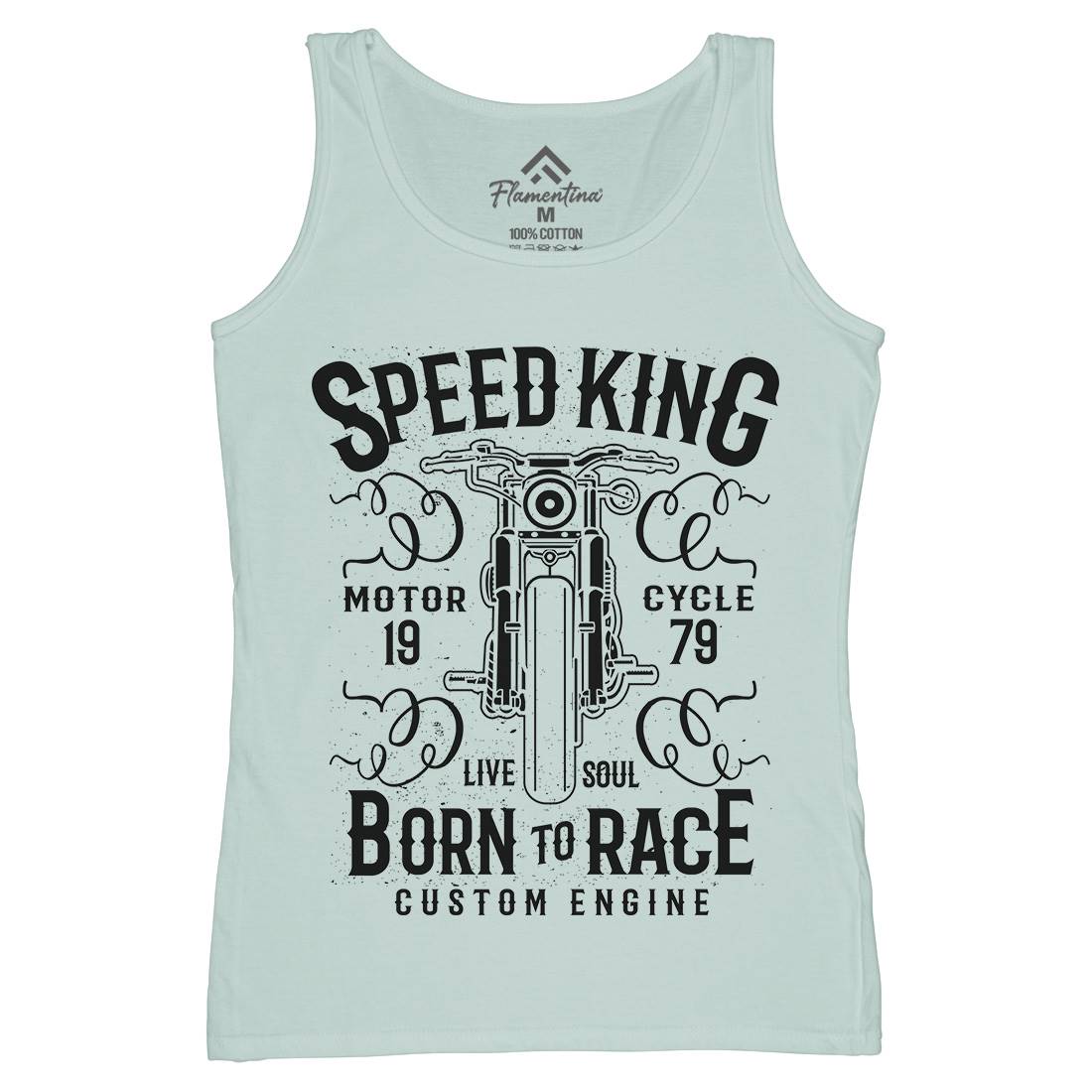 Speed King Womens Organic Tank Top Vest Motorcycles A153