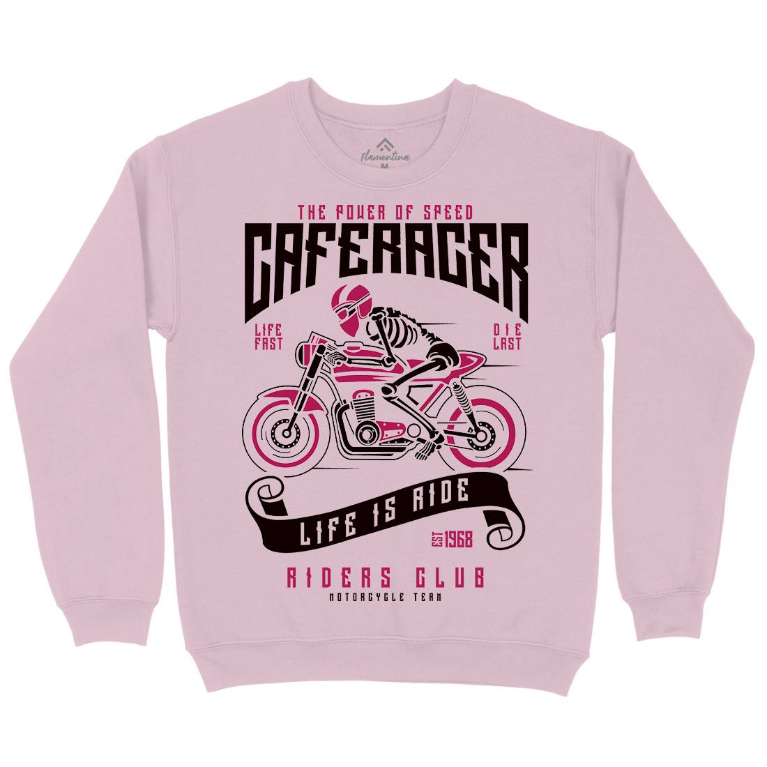 Speed Of Caferacer Kids Crew Neck Sweatshirt Motorcycles A154