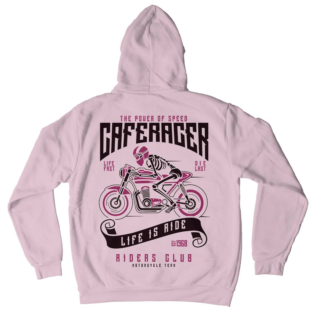 Speed Of Caferacer Kids Crew Neck Hoodie Motorcycles A154