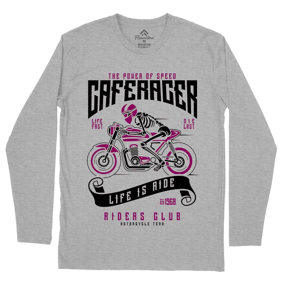 Speed Of Caferacer Mens Long Sleeve T-Shirt Motorcycles A154