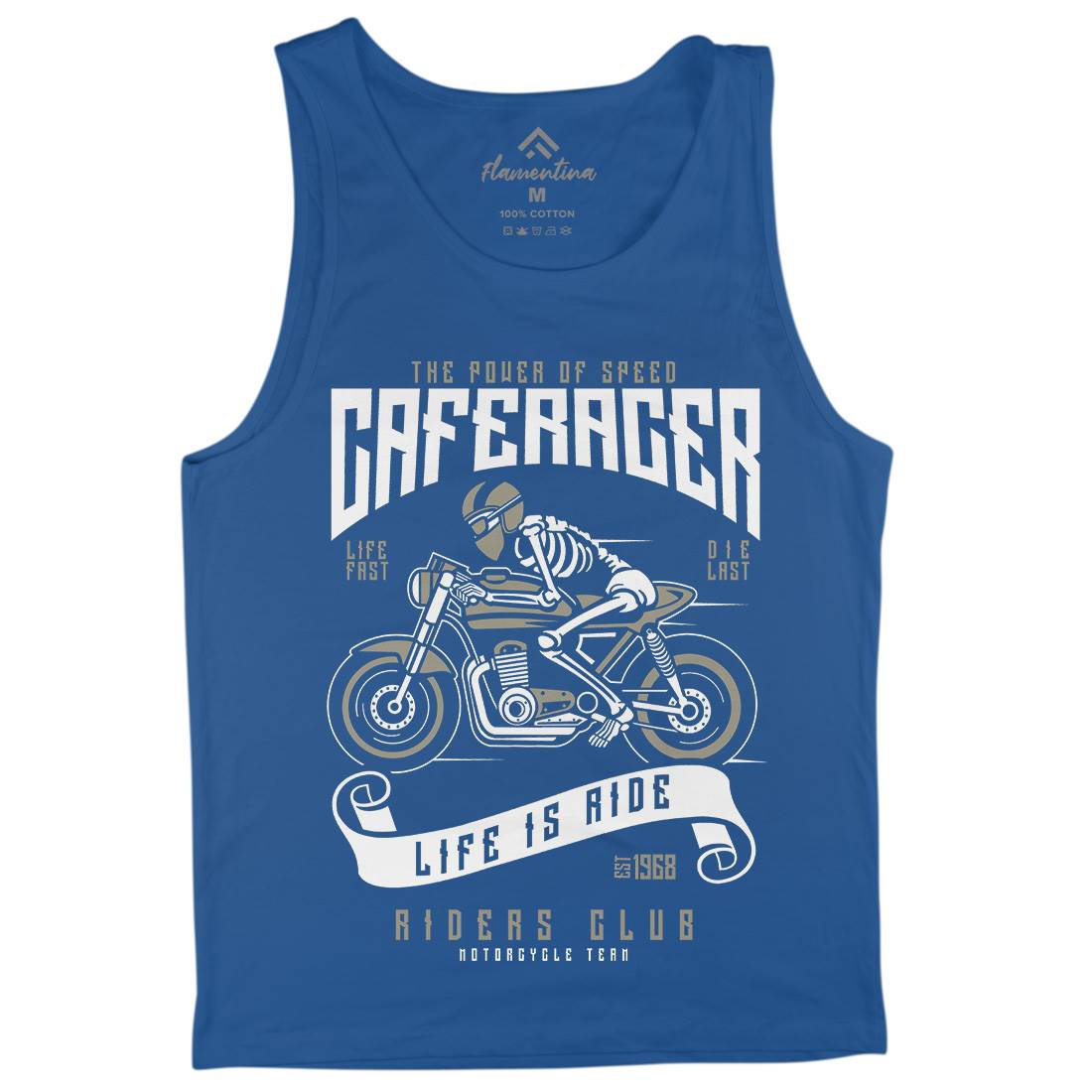 Speed Of Caferacer Mens Tank Top Vest Motorcycles A154