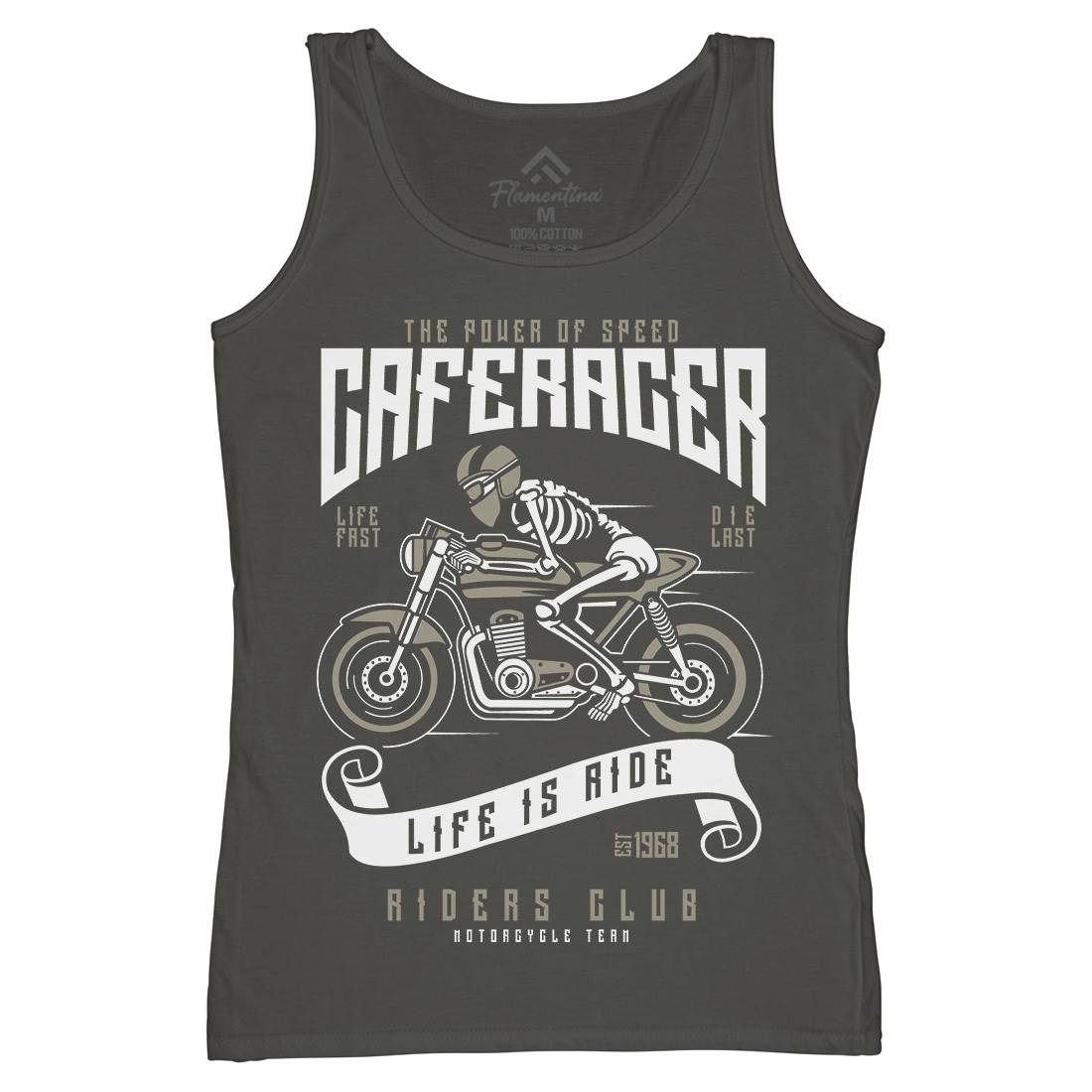 Speed Of Caferacer Womens Organic Tank Top Vest Motorcycles A154