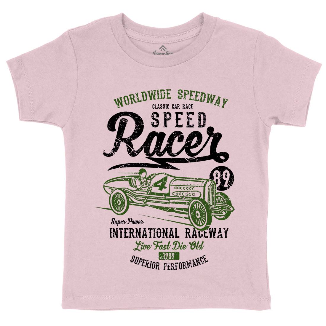 Speed Racer Kids Organic Crew Neck T-Shirt Motorcycles A155