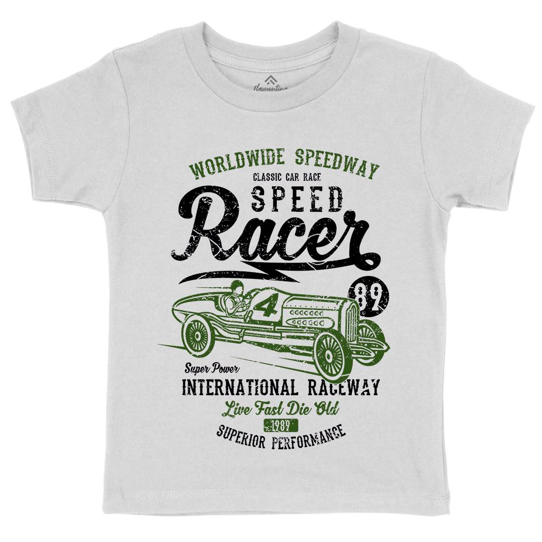 Speed Racer Kids Crew Neck T-Shirt Motorcycles A155