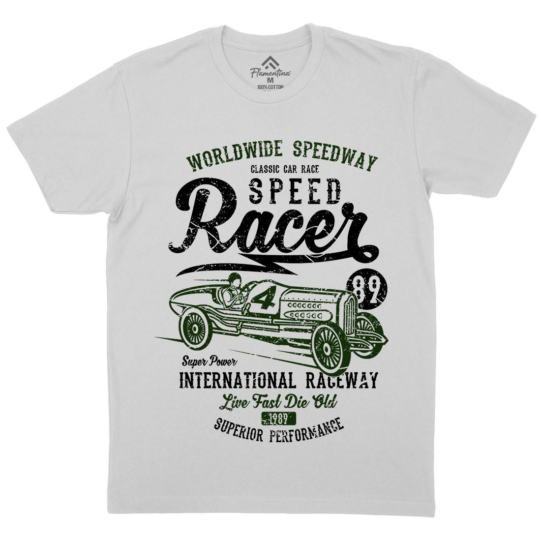 Speed Racer Mens Crew Neck T-Shirt Motorcycles A155