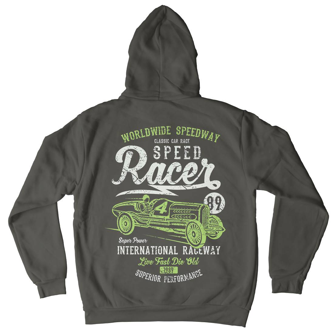 Speed Racer Mens Hoodie With Pocket Motorcycles A155