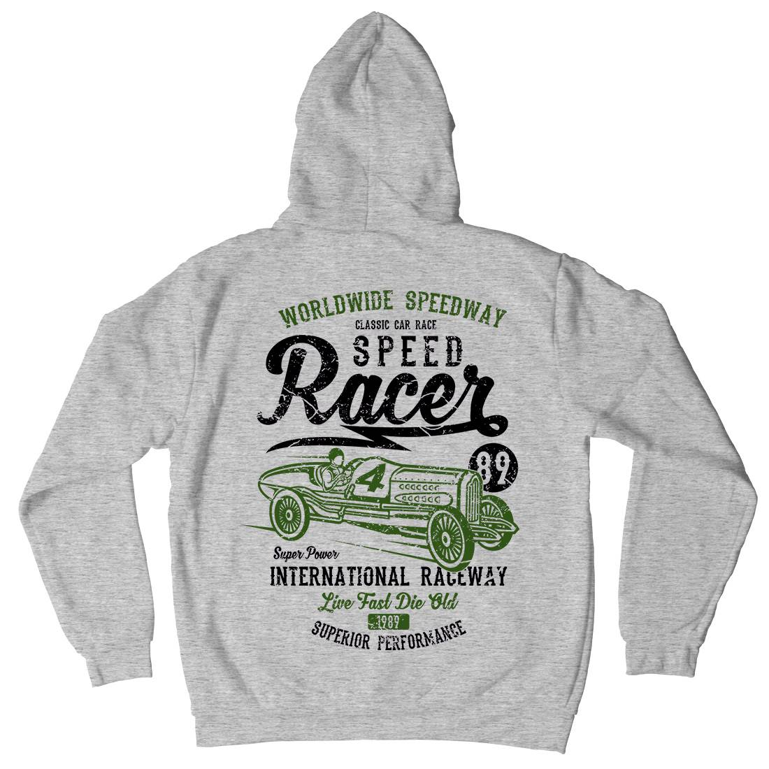 Speed Racer Mens Hoodie With Pocket Motorcycles A155
