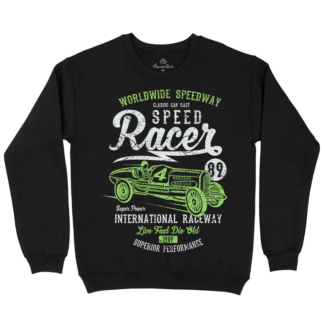 Speed Racer Mens Crew Neck Sweatshirt Motorcycles A155