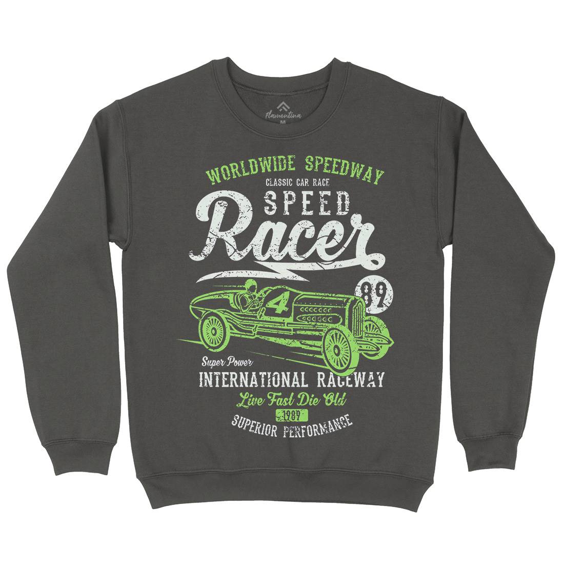 Speed Racer Mens Crew Neck Sweatshirt Motorcycles A155