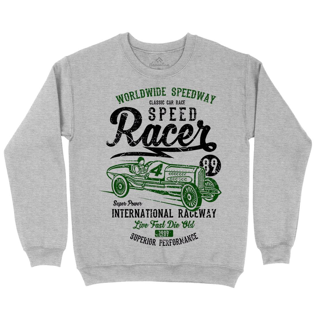 Speed Racer Mens Crew Neck Sweatshirt Motorcycles A155