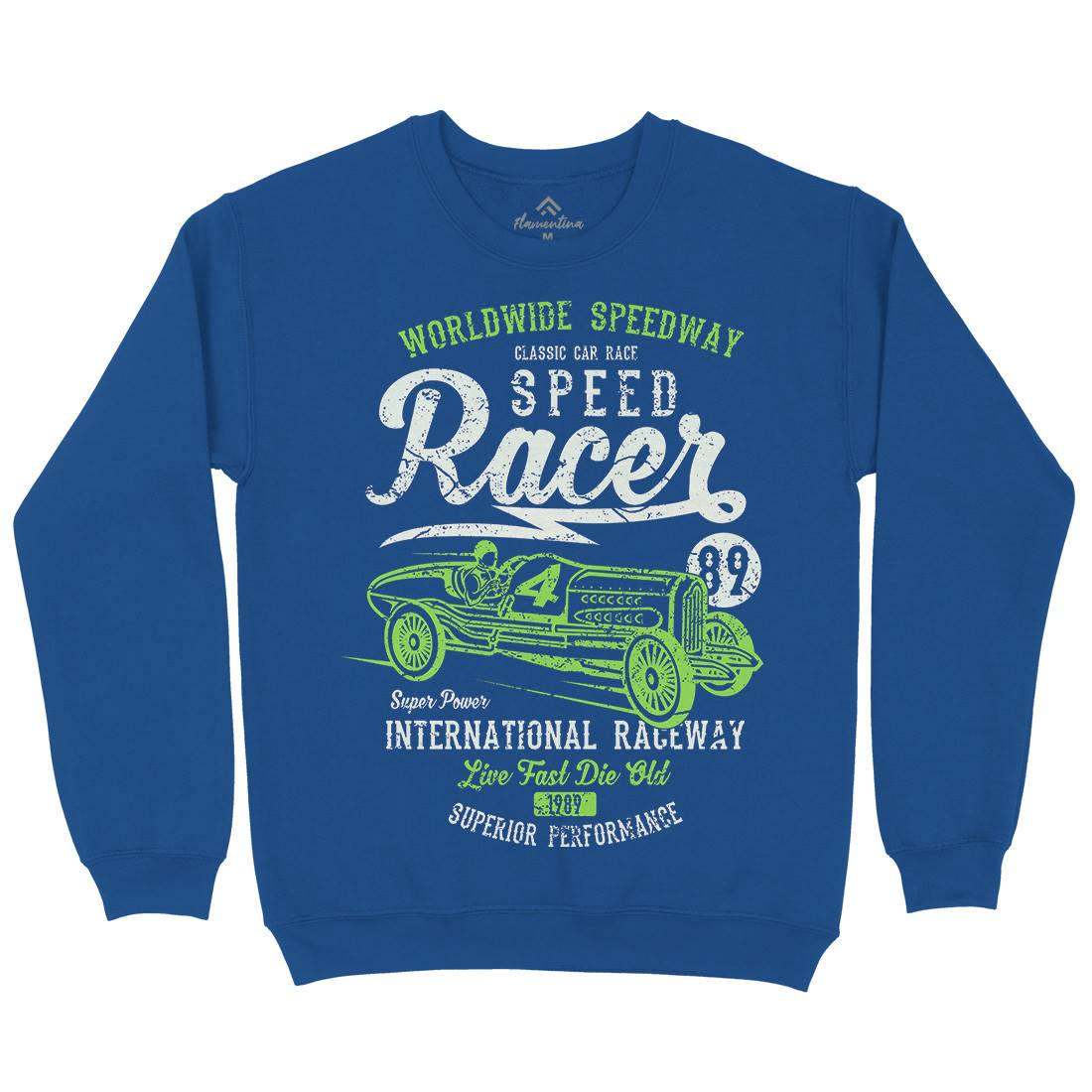 Speed Racer Mens Crew Neck Sweatshirt Motorcycles A155