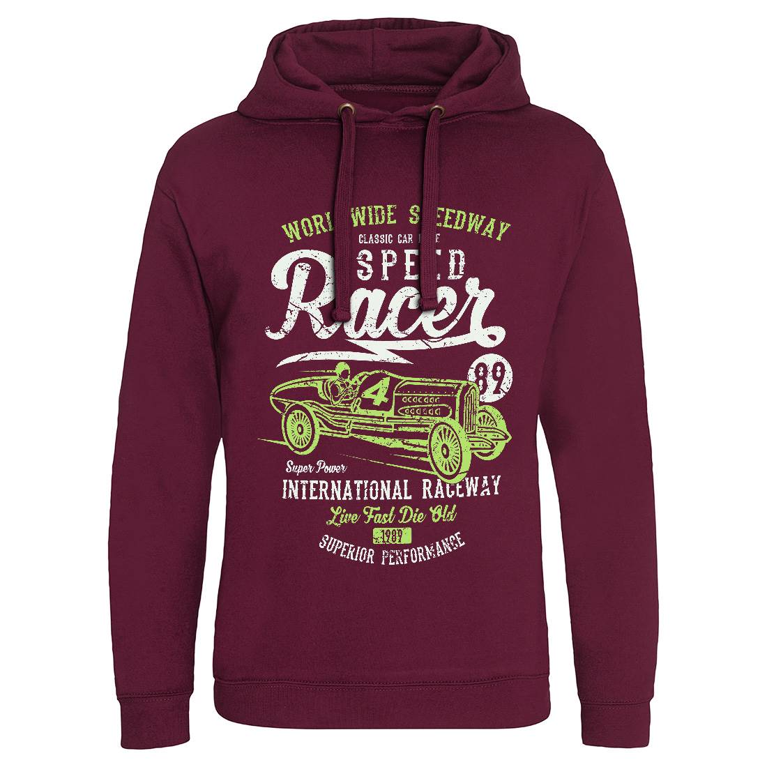 Speed Racer Mens Hoodie Without Pocket Motorcycles A155
