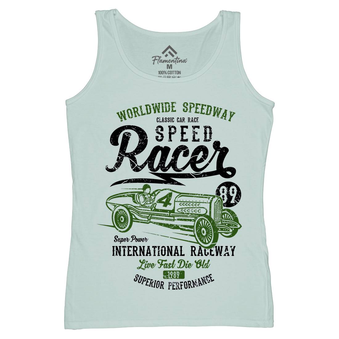 Speed Racer Womens Organic Tank Top Vest Motorcycles A155