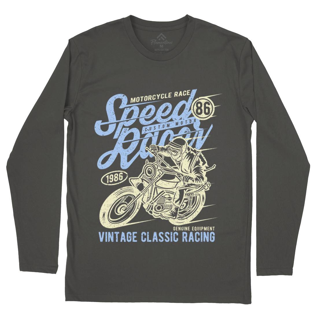 Speed Racer Mens Long Sleeve T-Shirt Motorcycles A156