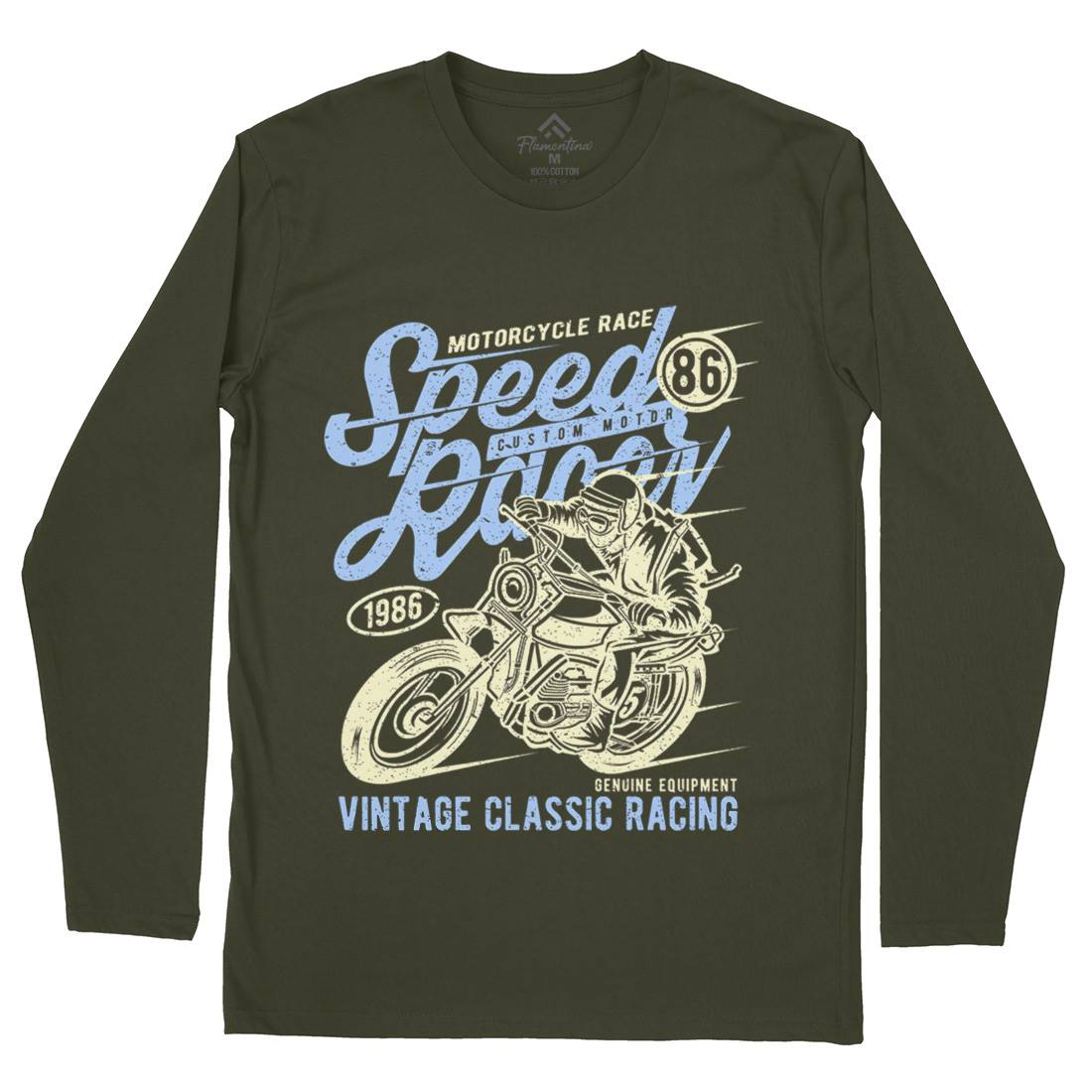 Speed Racer Mens Long Sleeve T-Shirt Motorcycles A156