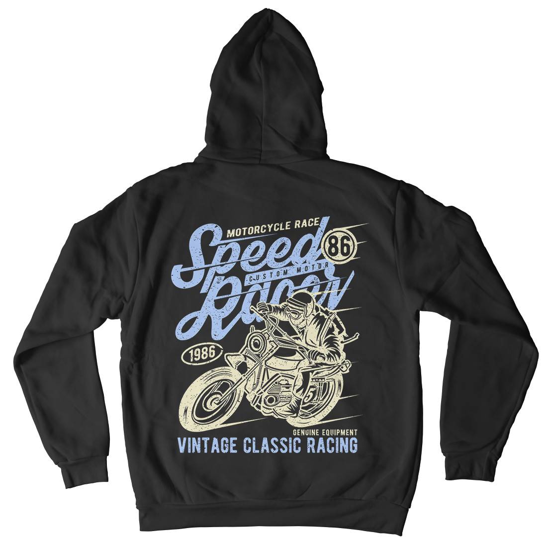 Speed Racer Mens Hoodie With Pocket Motorcycles A156