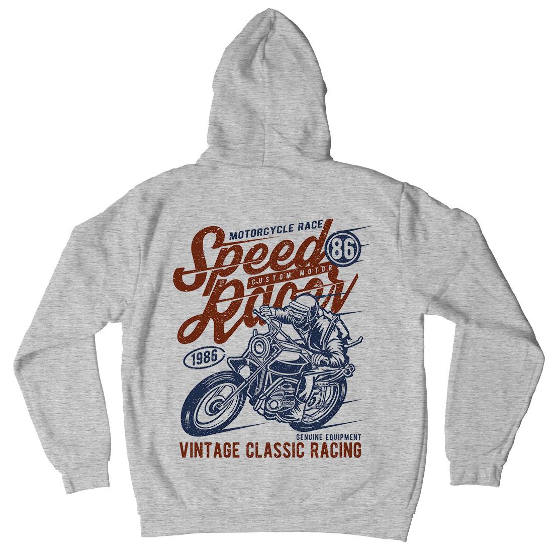 Speed Racer Mens Hoodie With Pocket Motorcycles A156