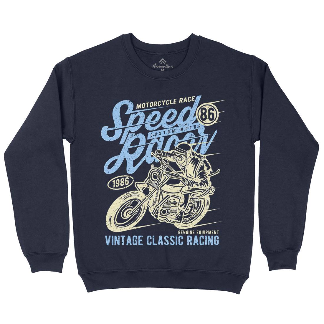 Speed Racer Mens Crew Neck Sweatshirt Motorcycles A156