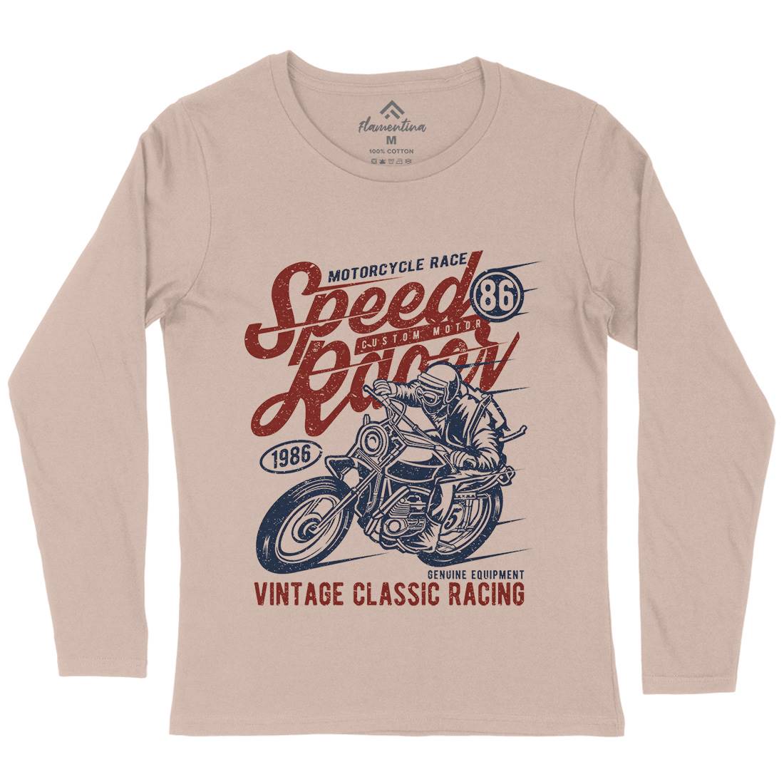 Speed Racer Womens Long Sleeve T-Shirt Motorcycles A156