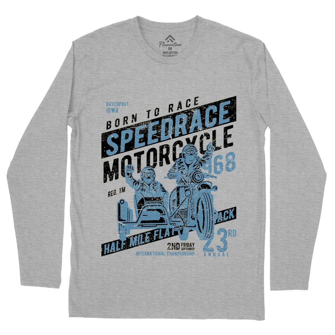 Speedrace Mens Long Sleeve T-Shirt Motorcycles A157