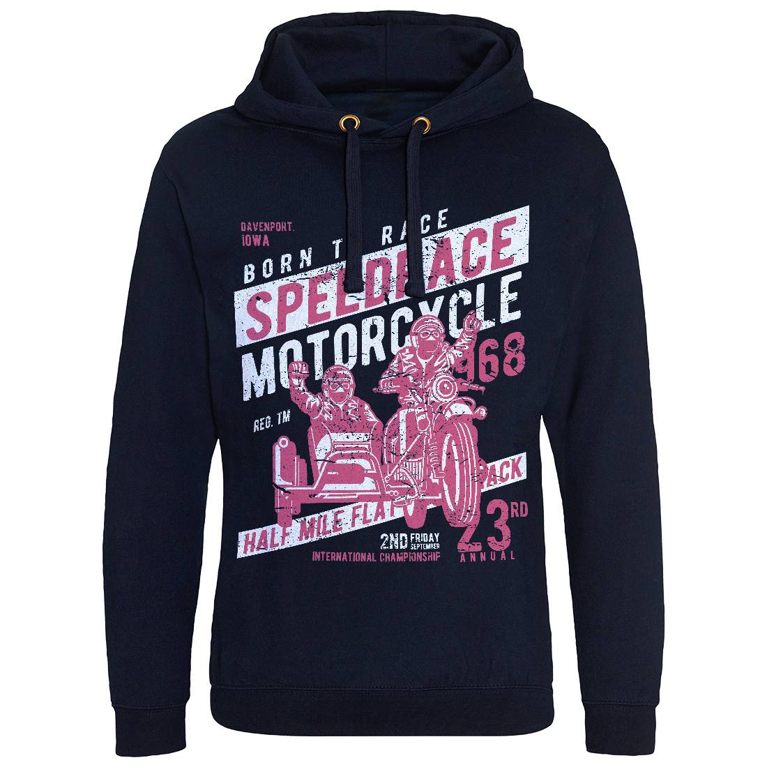 Speedrace Mens Hoodie Without Pocket Motorcycles A157