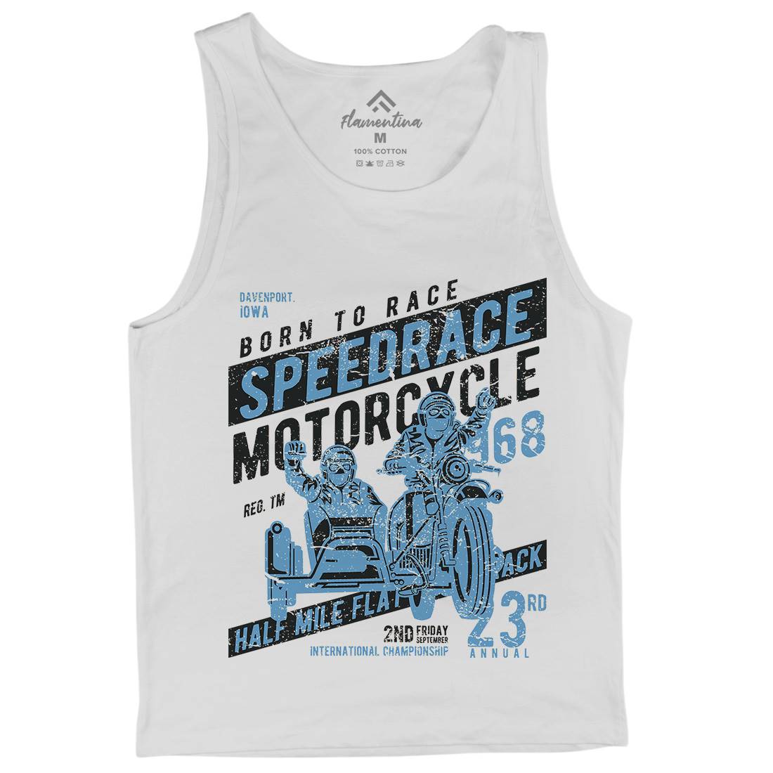 Speedrace Mens Tank Top Vest Motorcycles A157