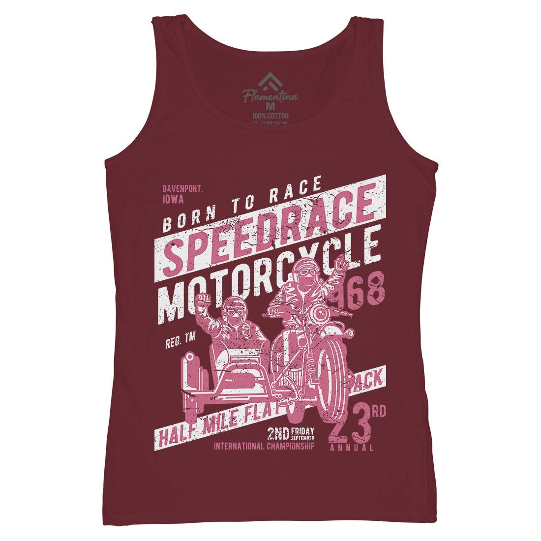 Speedrace Womens Organic Tank Top Vest Motorcycles A157