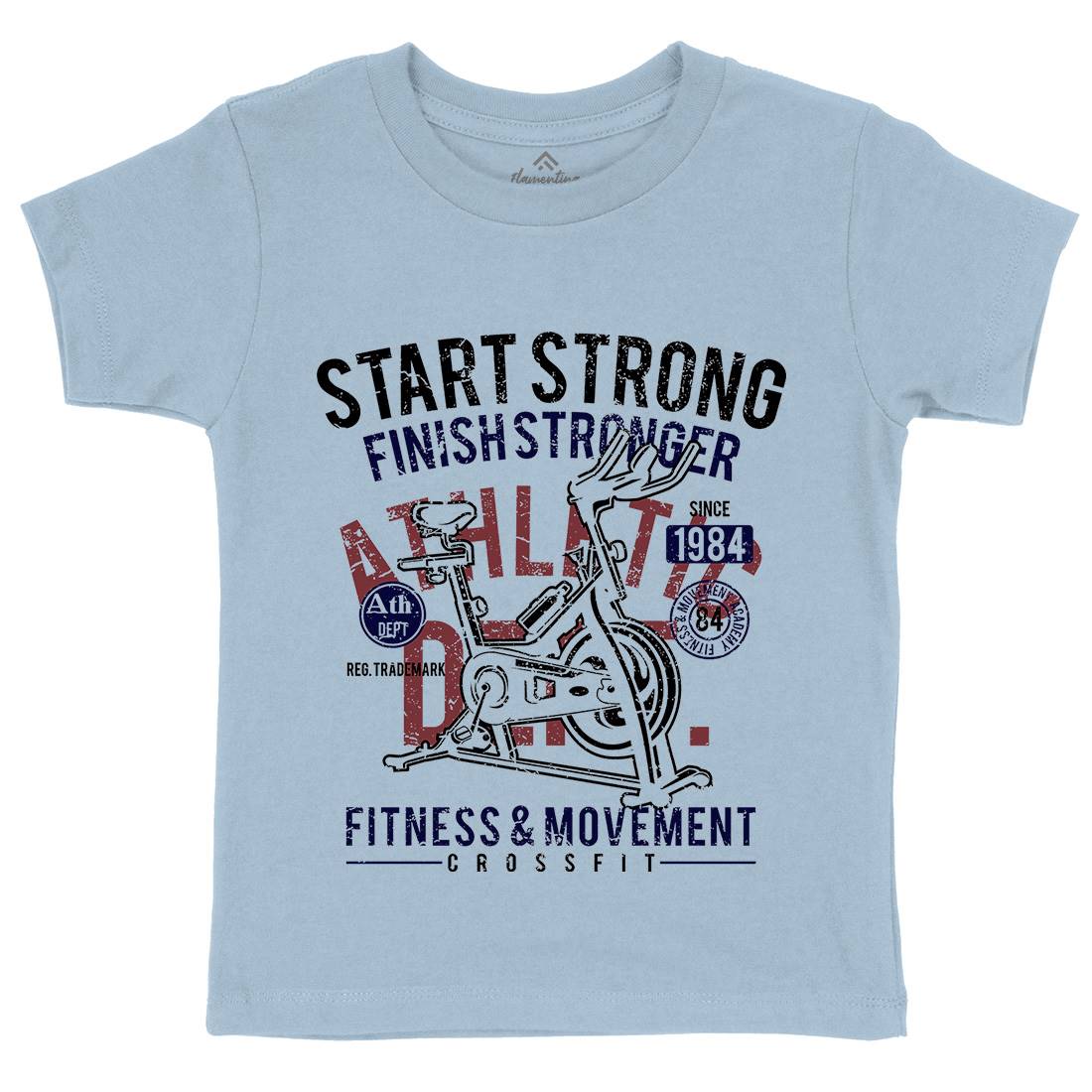 Start Strong Kids Crew Neck T-Shirt Gym A159