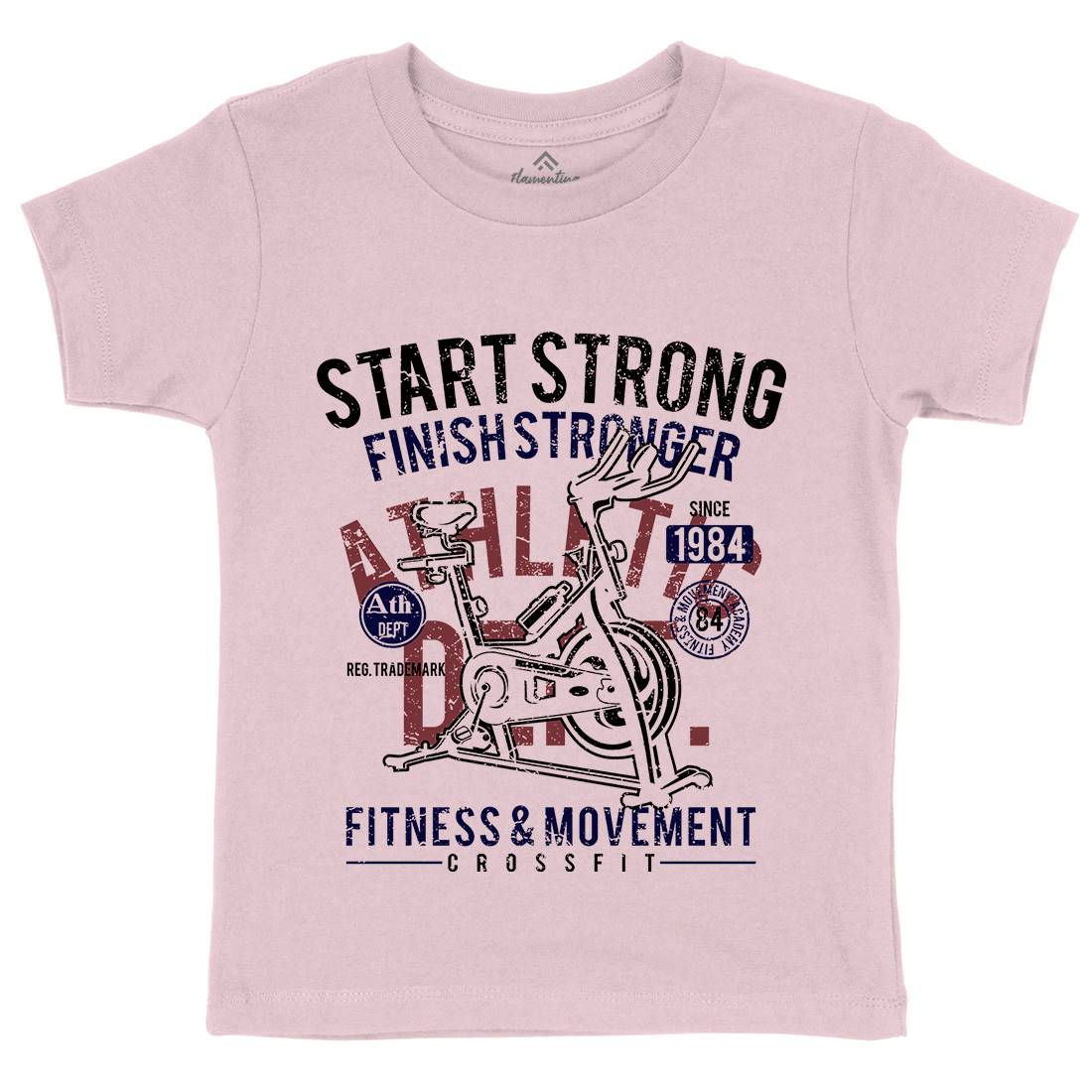 Start Strong Kids Crew Neck T-Shirt Gym A159