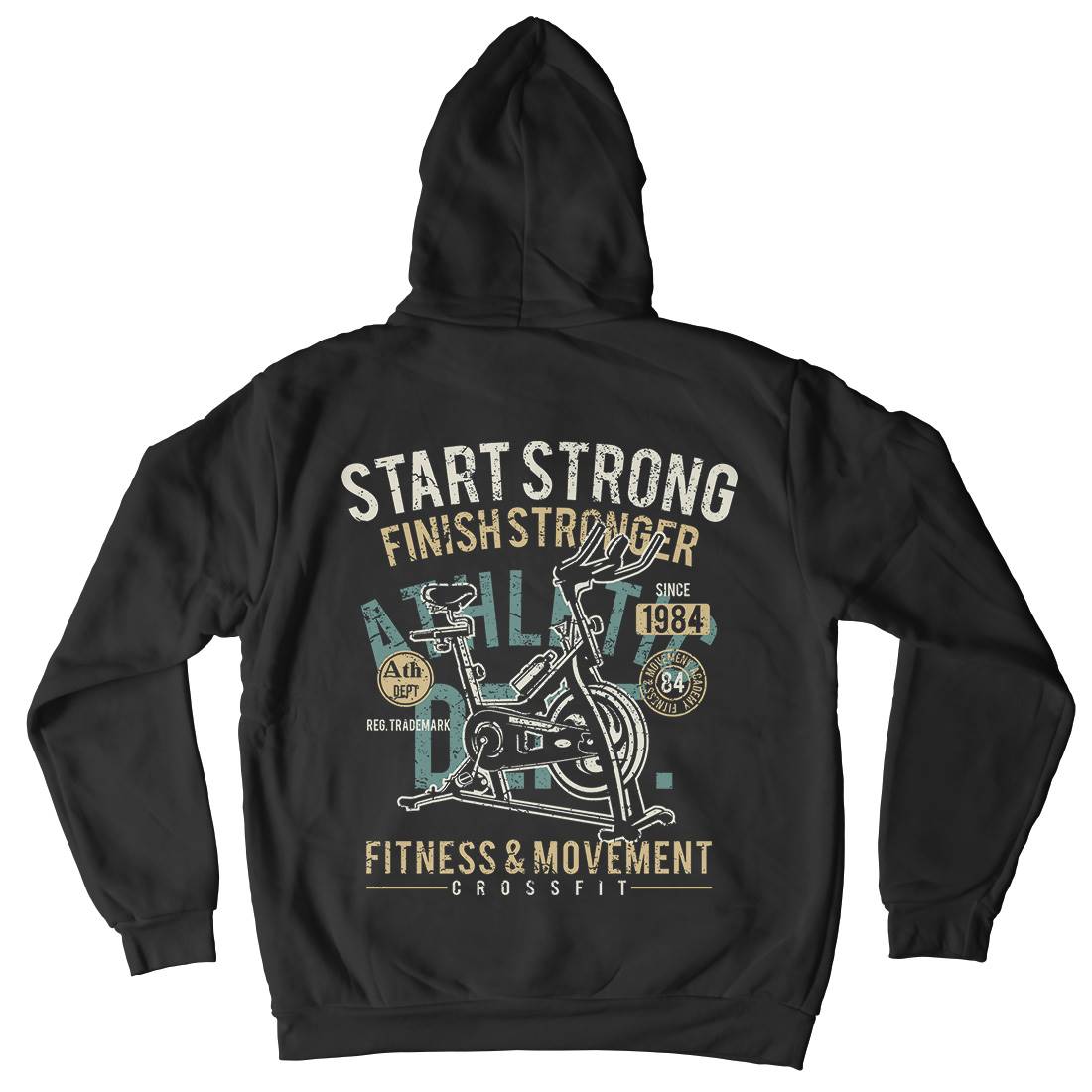 Start Strong Kids Crew Neck Hoodie Gym A159