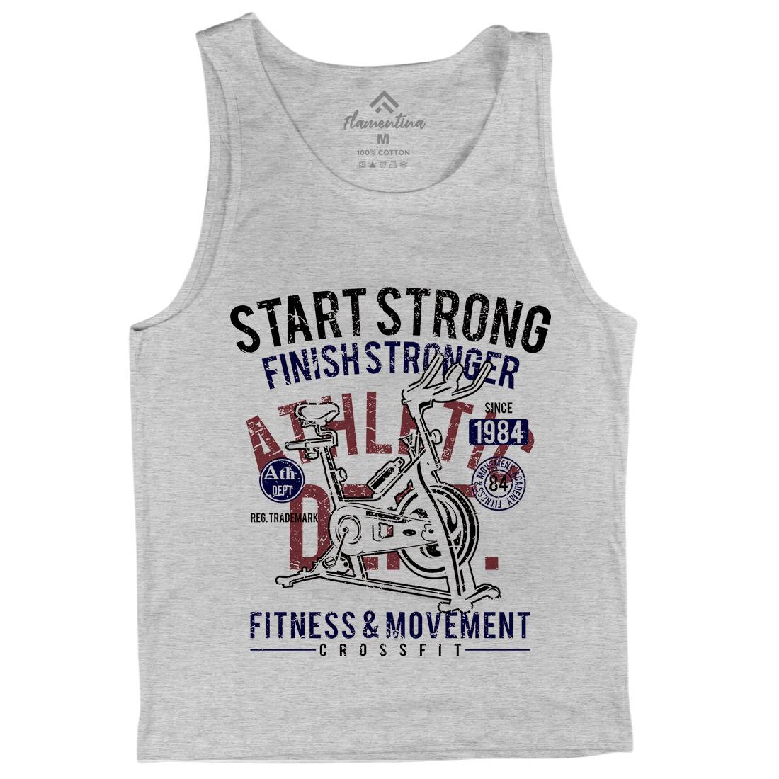 Start Strong Mens Tank Top Vest Gym A159