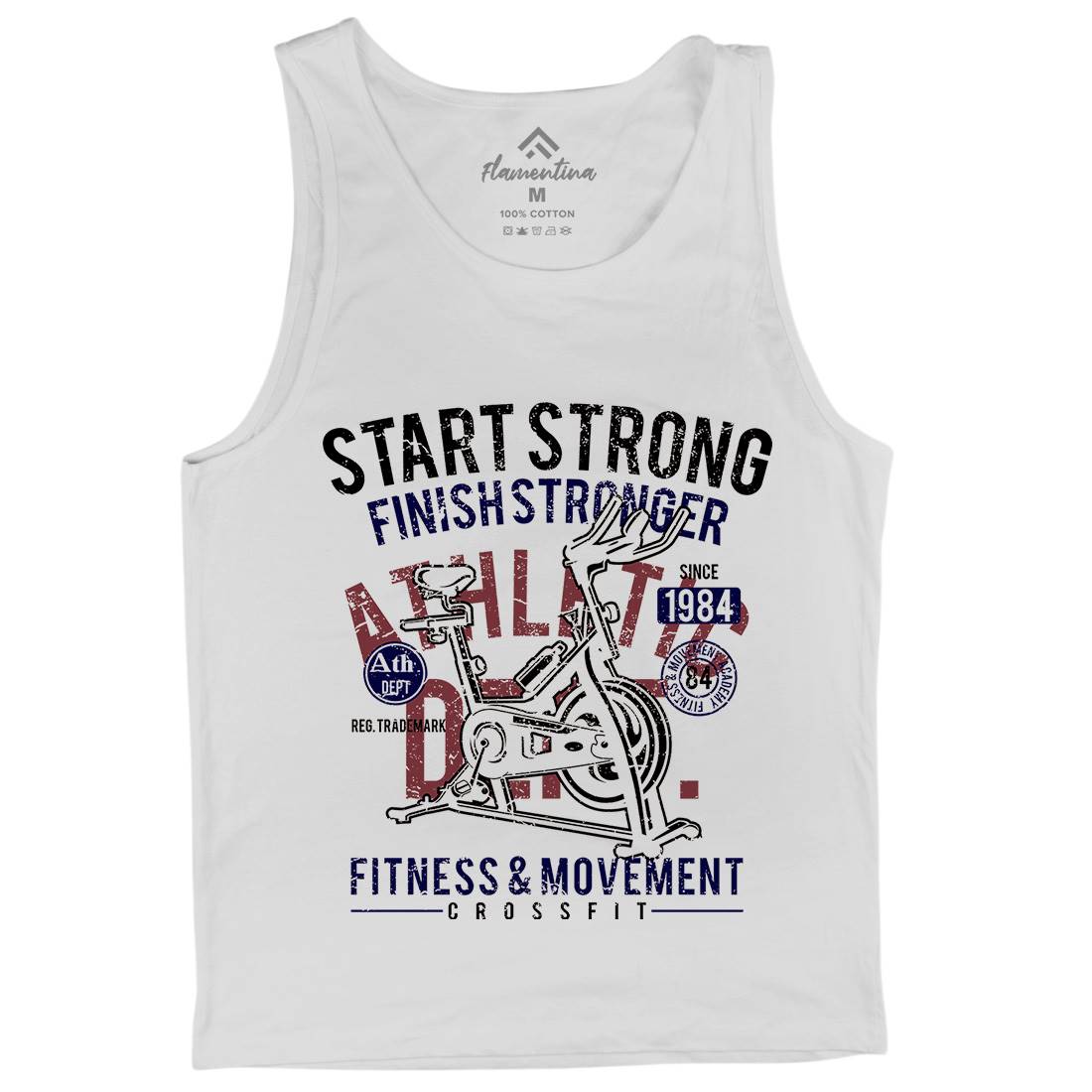 Start Strong Mens Tank Top Vest Gym A159