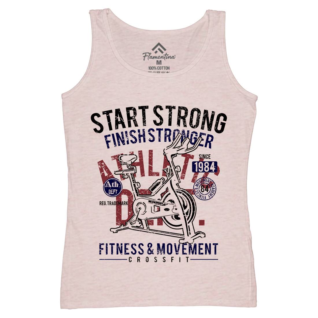 Start Strong Womens Organic Tank Top Vest Gym A159