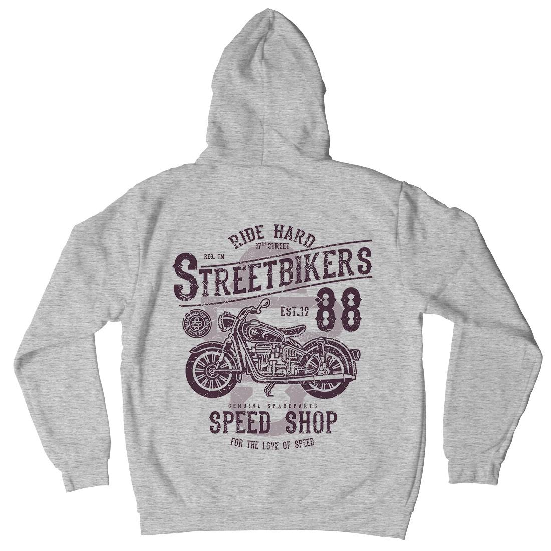 Street Bikers Kids Crew Neck Hoodie Motorcycles A160