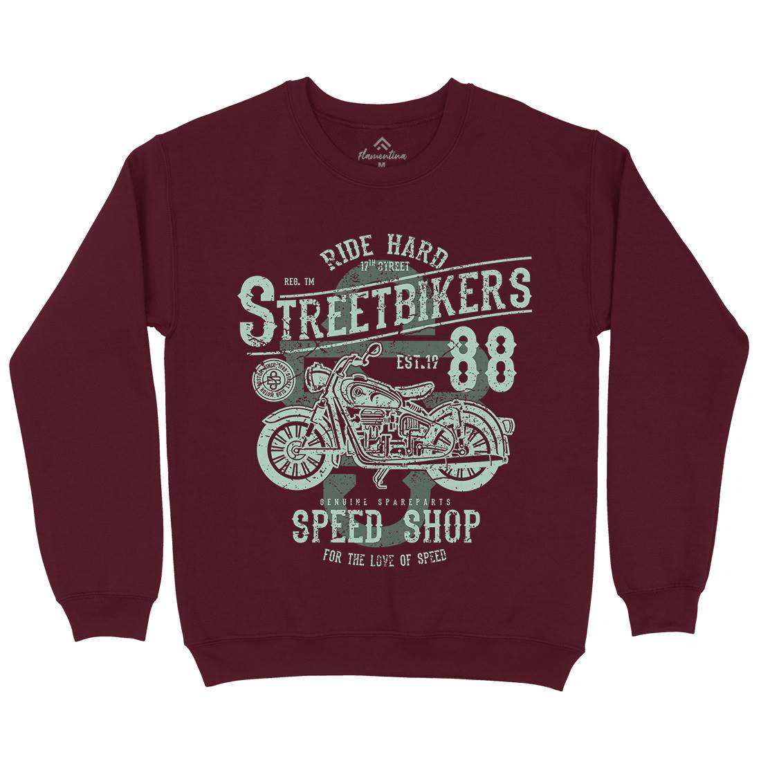 Street Bikers Kids Crew Neck Sweatshirt Motorcycles A160