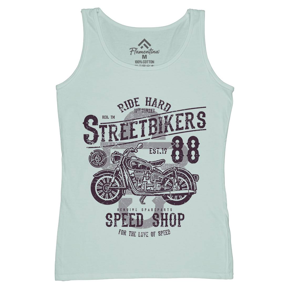 Street Bikers Womens Organic Tank Top Vest Motorcycles A160