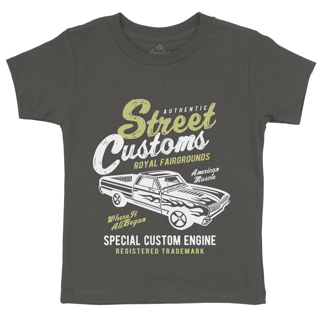 Street Custom Kids Crew Neck T-Shirt Motorcycles A161