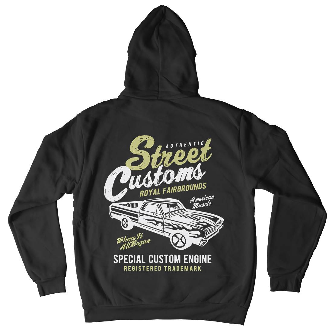 Street Custom Kids Crew Neck Hoodie Motorcycles A161