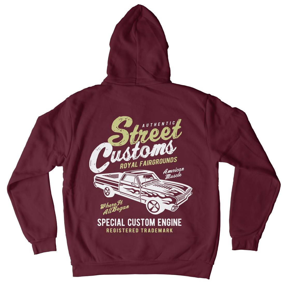 Street Custom Kids Crew Neck Hoodie Motorcycles A161