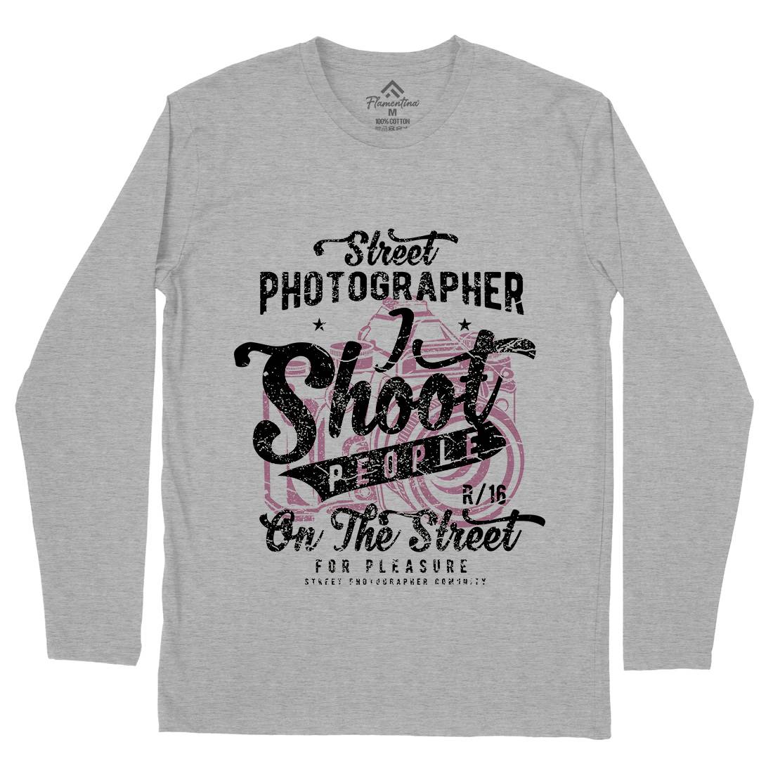 Street Photographer Mens Long Sleeve T-Shirt Media A162