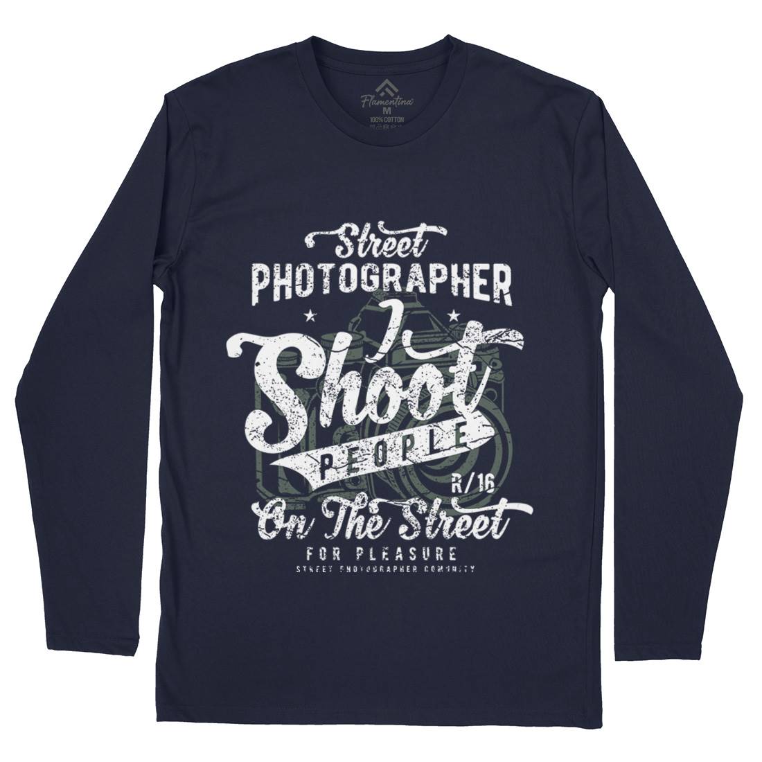 Street Photographer Mens Long Sleeve T-Shirt Media A162