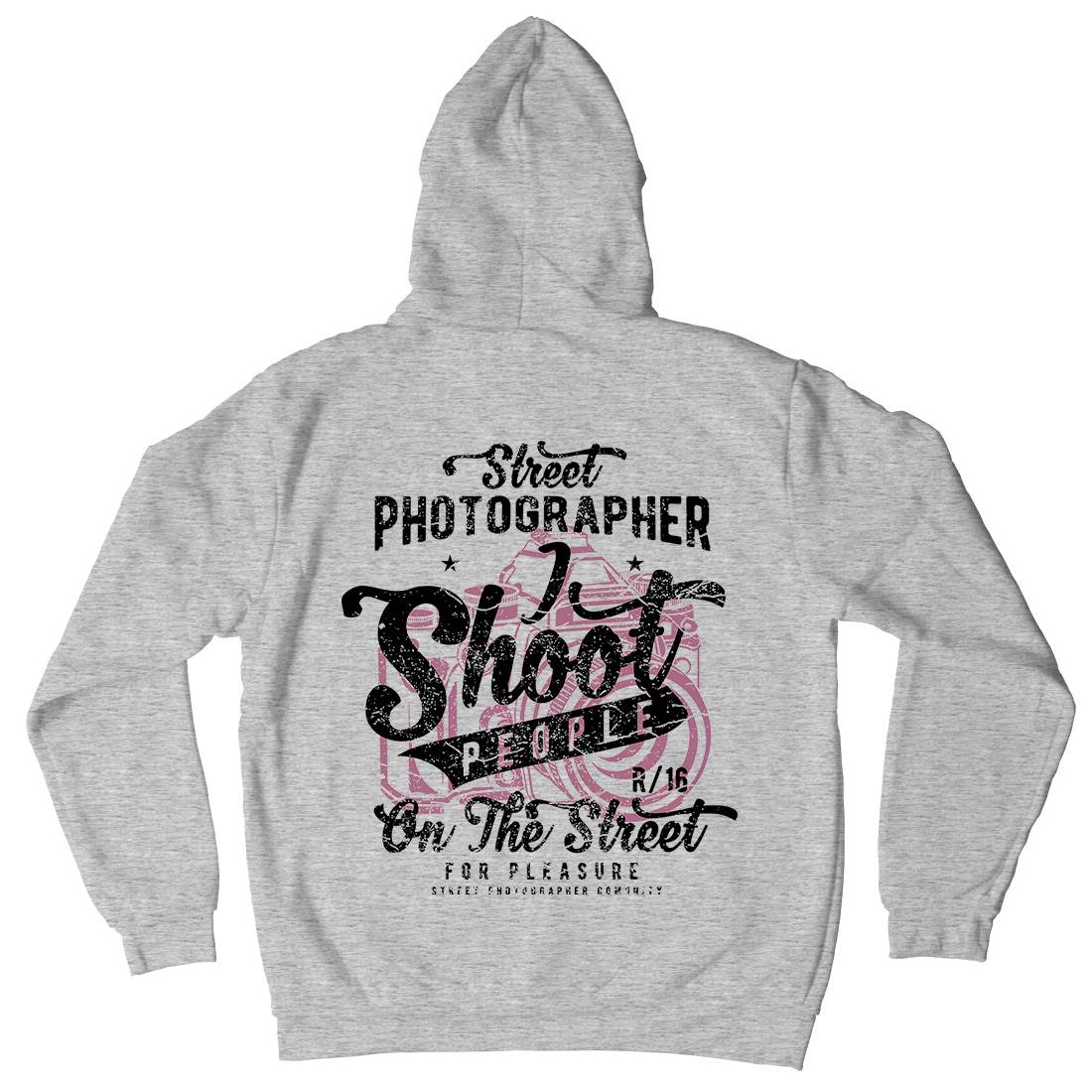 Street Photographer Mens Hoodie With Pocket Media A162