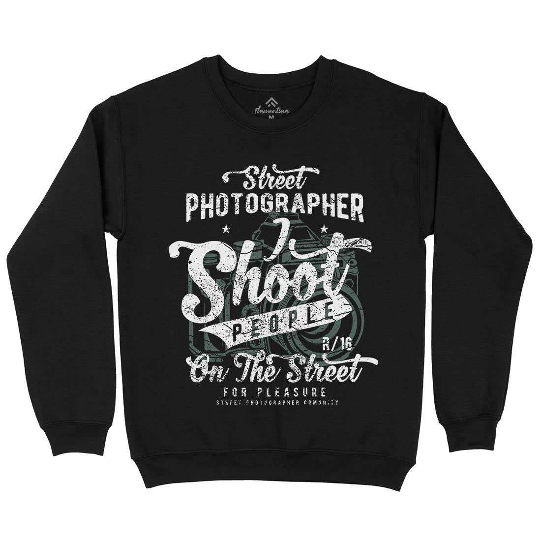 Street Photographer Kids Crew Neck Sweatshirt Media A162