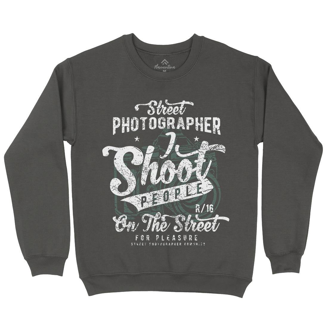 Street Photographer Mens Crew Neck Sweatshirt Media A162