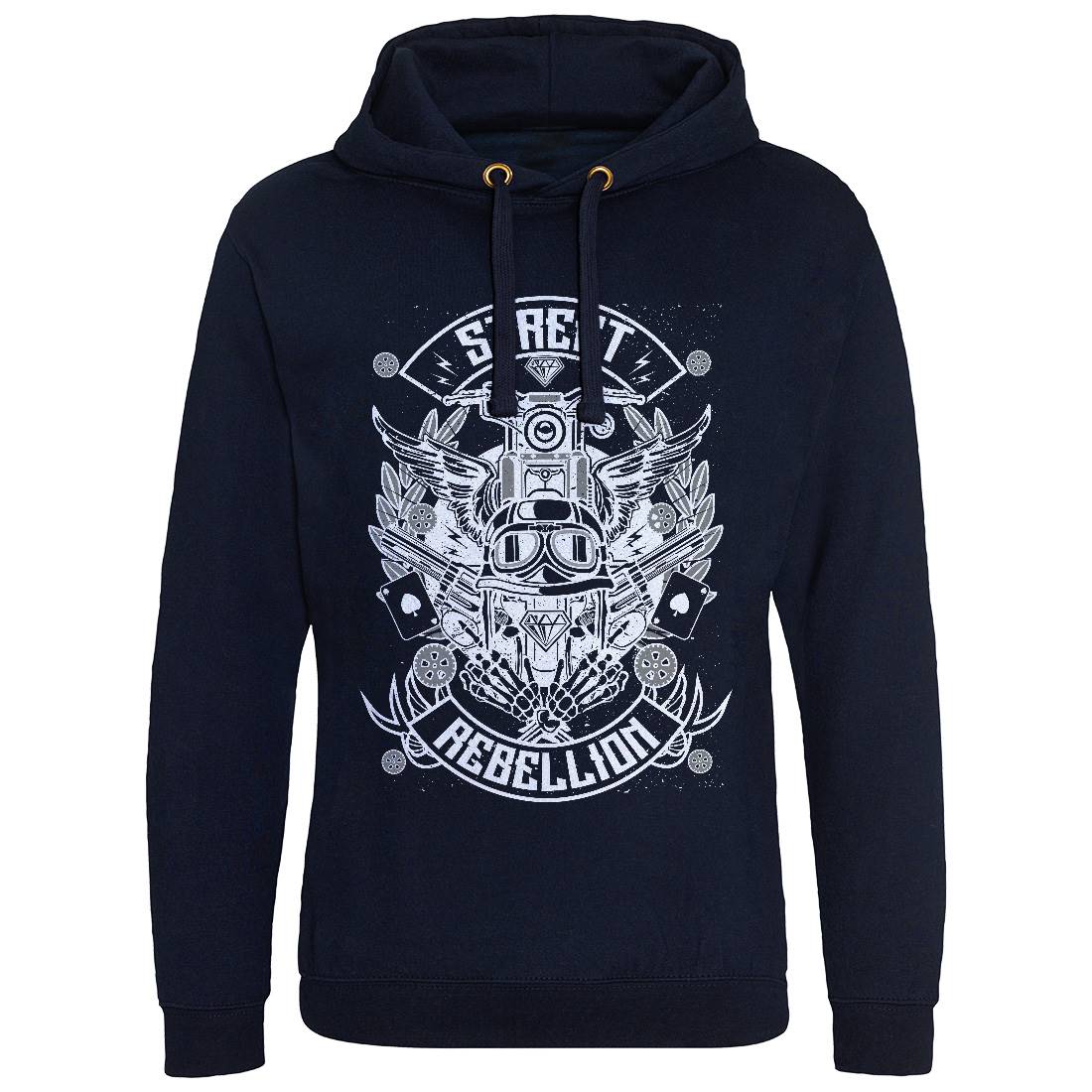 Street Rebellion Mens Hoodie Without Pocket Motorcycles A163