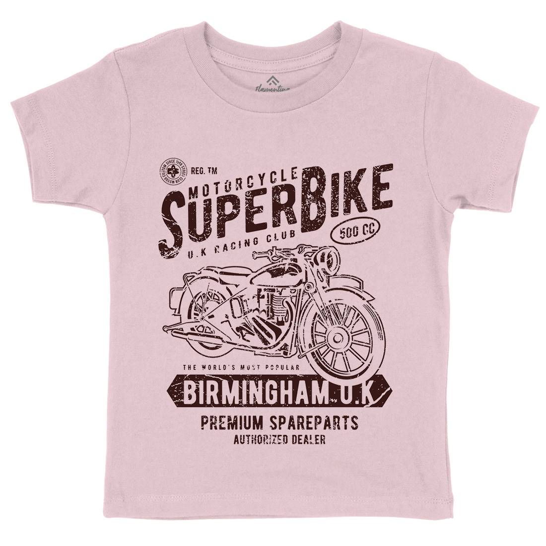 Super Bike Kids Crew Neck T-Shirt Motorcycles A164
