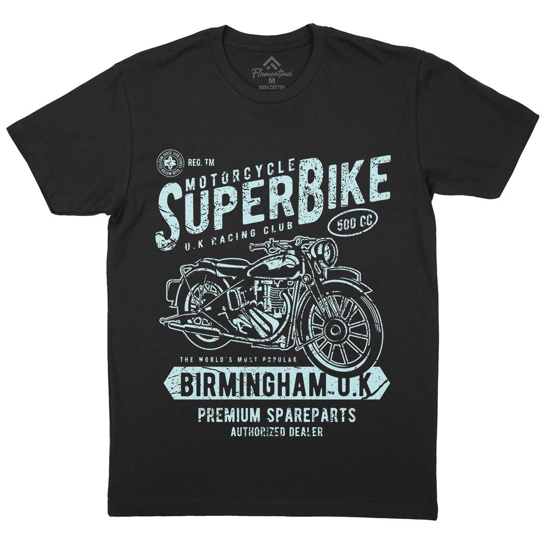 Super Bike Mens Crew Neck T-Shirt Motorcycles A164