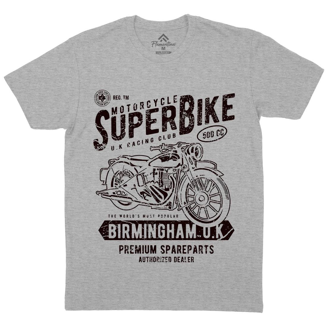 Super Bike Mens Crew Neck T-Shirt Motorcycles A164