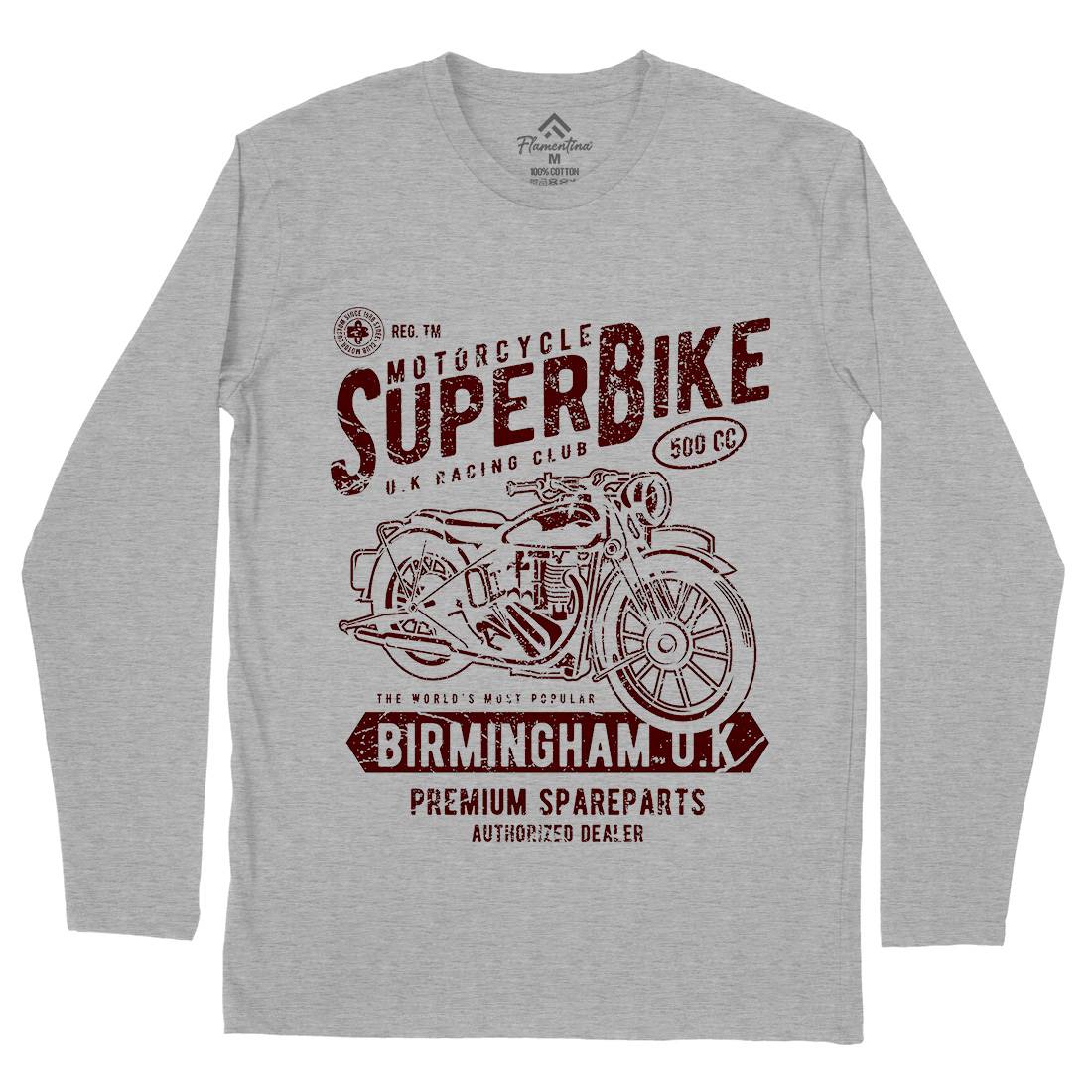 Super Bike Mens Long Sleeve T-Shirt Motorcycles A164