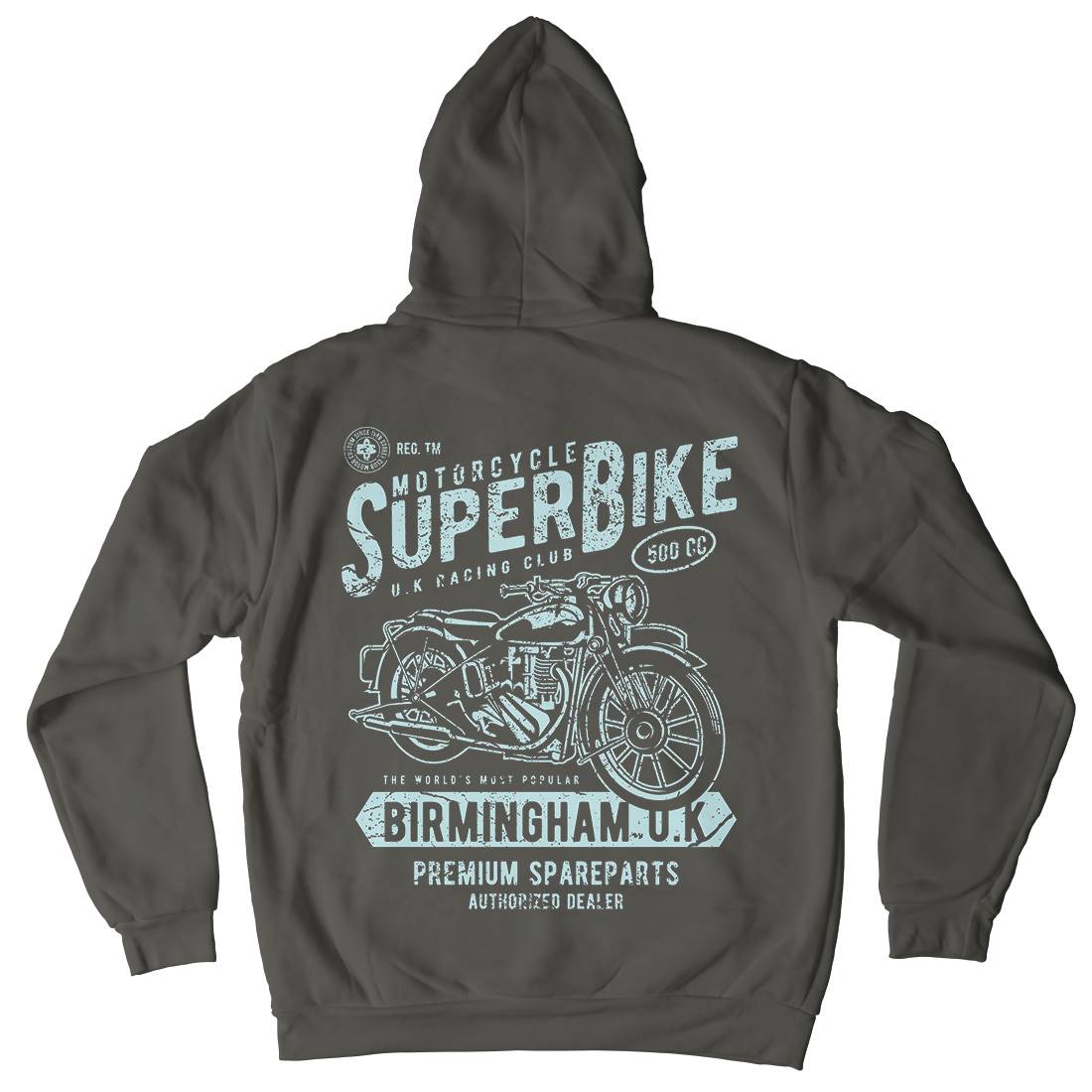 Super Bike Mens Hoodie With Pocket Motorcycles A164